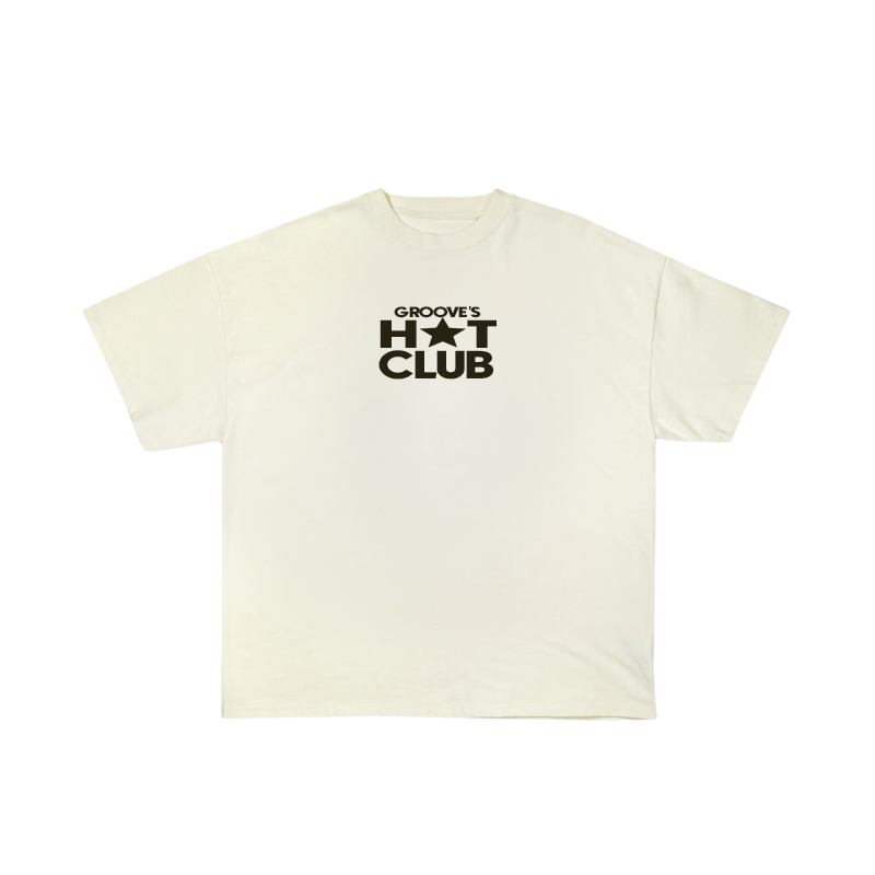 HOT PEOPLE CLUB UNISEX CREAM OVERSIZED T-SHIRT