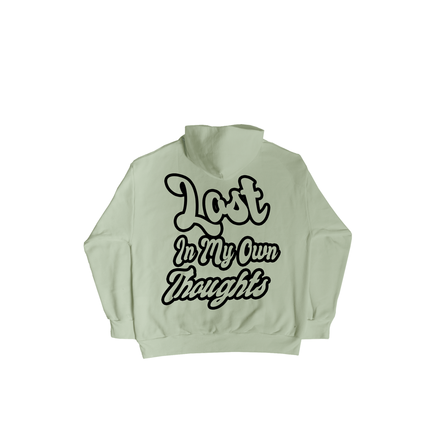 Lost in my Own Thoughts Mint Green Unisex Hoodie