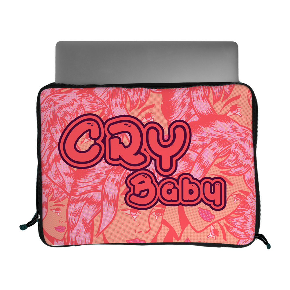 crybaby laptop sleeve