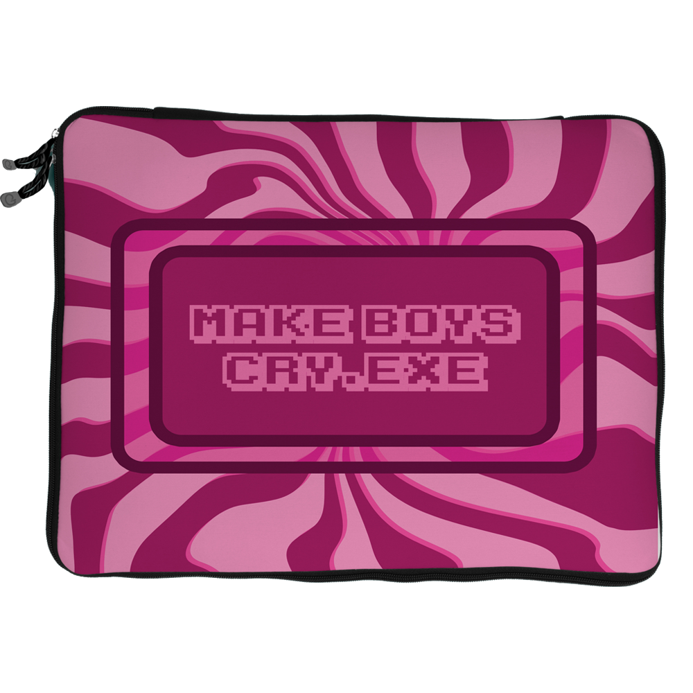 make boys cry laptop sleeve