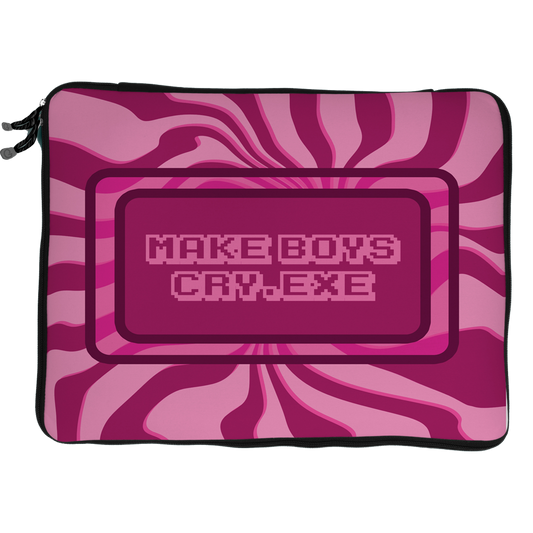 make boys cry laptop sleeve