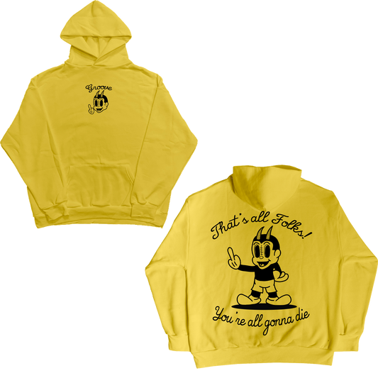 That's All Folks Yellow Unisex Hoodie