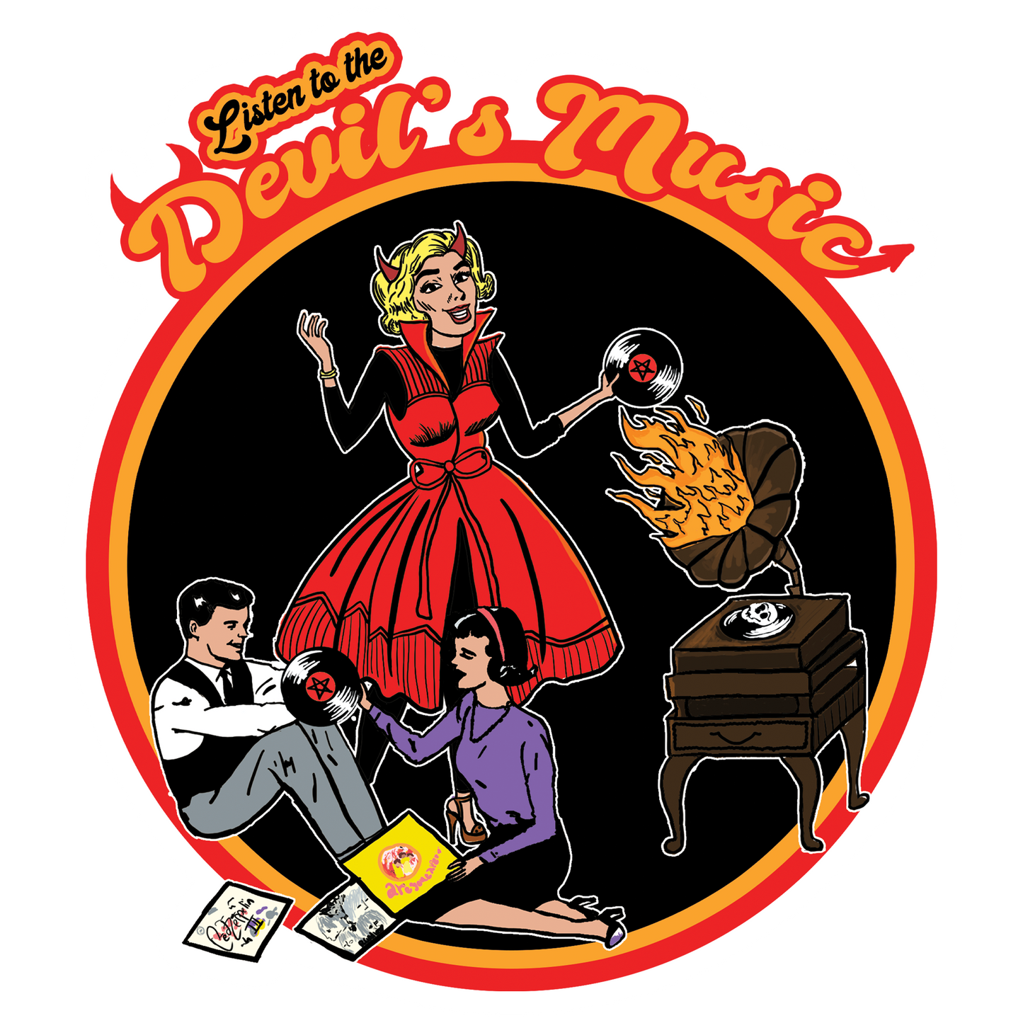 Devil's Music Sticker